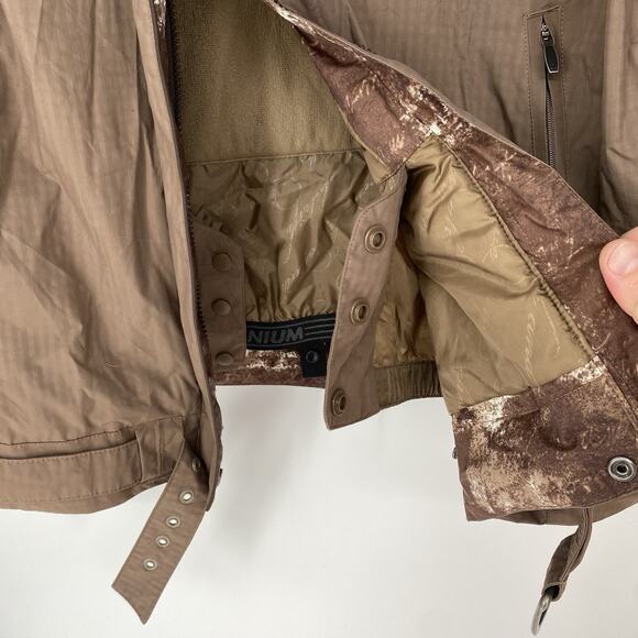 Columbia Titanium SKi Jacket Brown Gingham Pattern Women's Size L - Picture 11 of 14